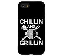 BBQ di cookout raffreddamento e grigio vintage Custodia per iPhone SE (2020) / 7/8