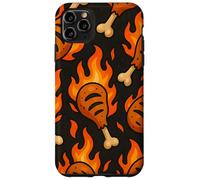 BBQ Drumstick Inferno Fire Cookout Meat Lover Style Custodia per iPhone 11 Pro Max