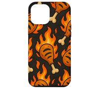 BBQ Drumstick Inferno Fire Cookout Meat Lover Style Custodia per iPhone 12 Pro Max