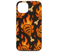BBQ Drumstick Inferno Fire Cookout Meat Lover Style Custodia per iPhone 13