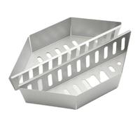 Bbq Griglie Basket Set di cestini for carbone for barbecue Supporti for cestelli for griglia a carbone Accessori for grigliate Set di cestini for carbone for barbecue zincato for esterni 2 pezzi Per C
