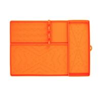 BBQ Grill Mat | BBQ CAKING MATS | Tiner del forno universali - grande tappetino in silicone riutilizzabile con supporto per utensili e gocciolamento | Accessorio per griglia pulito facile resistente