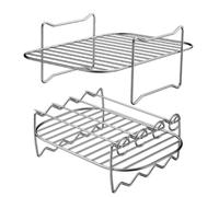 BBQ Grill Rack - Metal Cooking Grid, Food Warming Shelf, Raised Roasting