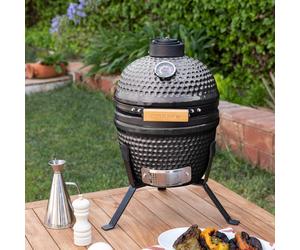 BBQ KAMADO - Barbecue Affumicatore In Ceramica Nero