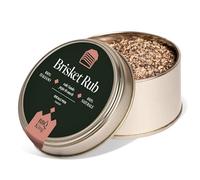 BBQ KING - Brisket Rub Confezione da 70 g, Dry Rub BBQ Iideale per Manzo, Ideale per Barbecue Texano, Set Spezie Cucina 100% Made in Italy, Miscela Tecnica per Lunga Cottura