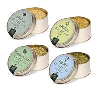 BBQ KING - Multi Pack Pitmaster Rub per Barbecue, 4 Confezioni da 70 Gr di Dry Rub Bbq, Miscela di Spezie 100% Made in Italy, 1 x Fish Rub, 1 x S.P.G. Rub, 1 x L.P.G. Rub e 1 x Mamma Mia Rub