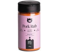 BBQ KING - Pork Rub Confezione da 220 Gr, Dry Rub Bbq per Maiale Ideale per Barbecue e Grill, Set Spezie Cucina 100% Made in Italy, Miscela di Spezie per Carni di Maiale, Agnello o Verdure