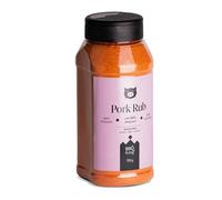 BBQ KING - Pork Rub Confezione da 570 Gr, Dry Rub Bbq per Maiale Ideale per Barbecue e Grill, Set Spezie Cucina 100% Made in Italy, Miscela di Spezie per Carni di Maiale, Agnello o Verdure