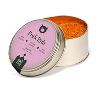 BBQ KING - Pork Rub Confezione da 70 g, Dry Rub BBQ per Maiale, Pollo e Verdure, 100% Made in Italy, Con Miele Abruzzese, Zucchero Muscovado e Paprika