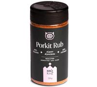 BBQ KING - PorkIt Rub Confezione da 220 g, Dry Rub BBQ Ispirato alla Porchetta Romana, Spezie per Patatine, Uova, Verdure e Carni, 100% Made in Italy, Con Finocchietto e Aglio Arrosto