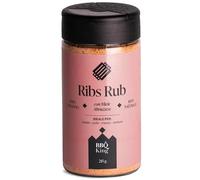 BBQ KING - Ribs Rub Confezione da 215 Gr, Dry Rub Bbq per Costine di Maiale Ideale per Barbecue e Grill, Set Spezie Cucina 100% Made in Italy, Miscela di Spezie per Costine (Saint Louis o Baby Back)