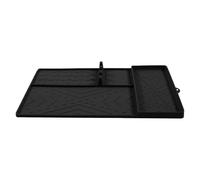 BBQ Mat, Spatula Mat Outdoor Grill, Silicone Protector, Utensils and Tools Holder, 16.14x11.61x0.67 inches, Drip Pad Design, Easy to Clean, Grilling Accessory for Counter