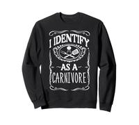 BBQ Meat I Identify Carnivore Barbecue Grill Uomini Donne Bambini Felpa