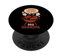 BBQ Nonno Pitmaster Humor Smoker Grill Backyard Legend PopSockets PopGrip Adesivo