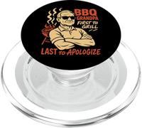 BBQ Nonno Pitmaster Humor Smoker Grill Backyard Legend PopSockets PopGrip per MagSafe