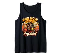 BBQ Now Cry Later Funny Mosquito Summer Camping Canotta