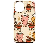 BBQ Party Animals Kawaii Grill Parade Summer Fun Custodia per iPhone 12/12 Pro