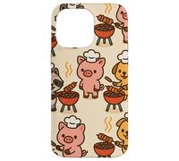 BBQ Party Animals Kawaii Grill Parade Summer Fun Custodia per iPhone 14 Pro Max