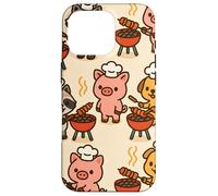 BBQ Party Animals Kawaii Grill Parade Summer Fun Custodia per iPhone 16 Pro