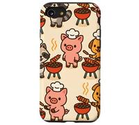 BBQ Party Animals Kawaii Grill Parade Summer Fun Custodia per iPhone SE (2020) / 7/8