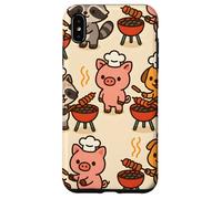 BBQ Party Animals Kawaii Grill Parade Summer Fun Custodia per iPhone XS Max