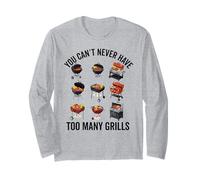 BBQ Pit Master Divertente Che Non Si Possono mai Avere troppe Griglie Maglia a Manica