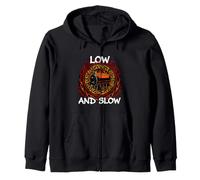 BBQ Pitmaster Low And Slow Offset Smoker Grilling Felpa con Cappuccio
