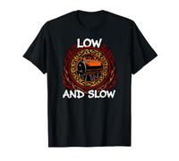 BBQ Pitmaster Low And Slow Offset Smoker Grilling Maglietta