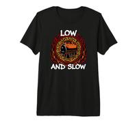 BBQ Pitmaster Low And Slow Offset Smoker Grilling Maglietta Premium