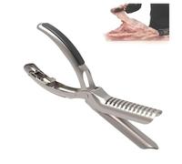 BBQ Rib Skinner, gadget per griglia da cucina in acciaio inossidabile 304, per rimuovere la membrana delle costole, con morsetto ad arco e impugnatura antiscivolo, per appassionati di Bar-B-Q, chef (2