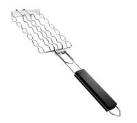 BBQ Sausage Grill - Basket Per Griglie Barbecue | Maglie Di Grill Maneggevole | Gabbia A Rete Per 6 Salsicce, Resistenza Al Calore Della Serratura Anello, Strumento Di Griglia Portatile,