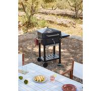BBQ SMOKEY PRO - Barbecue Affumicatore A Carbone Con Griglia Regolabile E Tavolino Exclusive