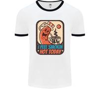 BBQ Smokin Hot Oggi Divertente Grill Uomo Ringer