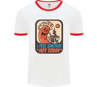 BBQ Smokin Hot Oggi Divertente Grill Uomo Ringer