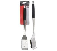 Bbq Spazzola barbecue inox per griglie (44cm) Inox e Nero C04000140