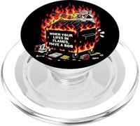 BBQ Team Trashpanda Dumpster Fire Raccoon Grill Crew PopSockets PopGrip per MagSafe