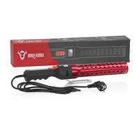 BBQ-Toro Accendino elettrico IGGI rosso/nero, 2000 W, 650 °C, accenditore elettrico per carbone per barbecue, accendifuoco elettrico per barbecue, accendifuoco elettrico per barbecue