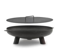 BBQ-Toro Braciere Ø 70 cm con Coperchio | Nero | Focolare Esterno con Tre Gambe e Due Manici | Braciere Giardino, Vasca Fuoco | Garden Fire Pit, Fire Bowl