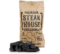BBQ-Toro Carbone Steak House Premium | 10 kg | Querbracho Blanco Charcoal | Alta qualità per restauro e bistecche