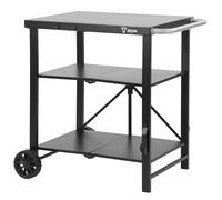 BBQ-Toro Carrello Pieghevole Per Barbecue Da Esterno, 60 X 80 X 82 Cm, Nero, Tavolo Da Griglia, Carrello Da Servizio, Tavolo Laterale Per Grill A Gas