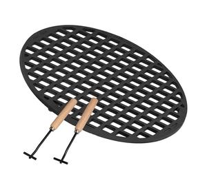BBQ-Toro Griglia in ghisa per barbecue a sfera Ø 57 cm, diametro 54 cm, già bruciata, preseasoned, accessori per barbecue a carbonella e molto altro ancora, griglia preseasoned, griglia in ghisa,