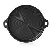 BBQ-Toro griglia in ghisa Plancha Ø 35 cm | Griglia per barbecue in ghisa Plancha Ø 35 cm | rotonda, già bruciata