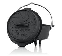 BBQ-Toro Mini Dutch Oven serie Premium | 1,8 litri (DO1P), pentola con piedini | già cotta, preseasoned | diverse misure | Pentola in ghisa | teglia