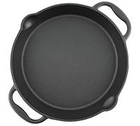 BBQ-TORO Padella per grigliare in ghisa con due manici e due beccucci | Padella da servita (Ø 20 cm)