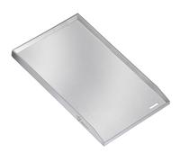 BBQ-Toro Piastra barbecue in acciaio inox | 32,5 x 49 cm | BBQ plancha | rettangolare, universale e solida | piastra per grigliare a carbonella e a gas, accessori per barbecue, padella per grigliare