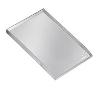 BBQ-Toro Piastra barbecue in acciaio inox | 34 x 48 cm | BBQ plancha | rettangolare, universale e solida | piastra per grigliare a carbonella e a gas, accessori per barbecue, padella per grigliare