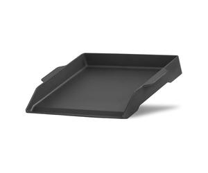 BBQ-Toro Piastra in ghisa smaltata | 47 x 36 cm | BBQ Plancha | Rettangolare, universale e massiccia | Piastra per barbecue per carbone e gas, accessori per barbecue, bistecchiera, ciotola per