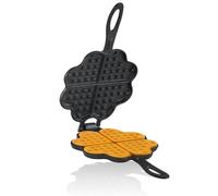 BBQ-Toro Piastra per waffle in ghisa a forma di cuore | Waffle Iron, piastra waffle a forma di cuore in ghisa, già bruciata | Waffle maker