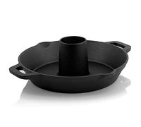 BBQ-Toro Rostiera per Pollo in ghisa, Ø 28 cm | Cono aromatico Ø 6 cm | Ideale per Barbecue e Forno | Chicken Roaster con Cono aromatico e Vassoio di Raccolta