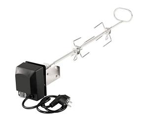 BBQ-Toro Set di spiedini in acciaio inox per Barbecue Weber Genesis, Serie E 200, E 300, S 200, S 300 con 2 aghi da carne, motore, supporto per motore, girarrosto